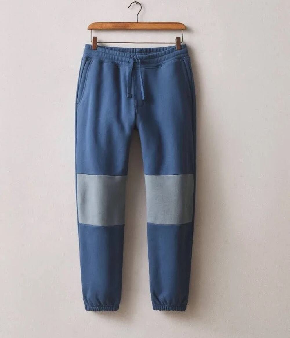 NWOT American Giant Classic Sweatpant Colorblock Jogger Marine Navy Bluefin XL